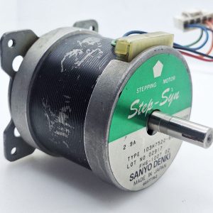 استپرموتور ژاپنی داری شفت دوم تسمه خور نما(23) Stepper-M-S-16