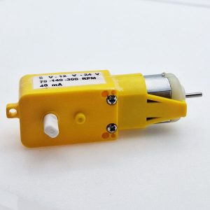 موتور گیربکس زرد دو شفت DC-M-G-27
