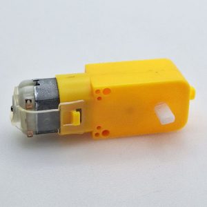 موتور گیربکس زرد دو شفت خارجی DC-M-G-43