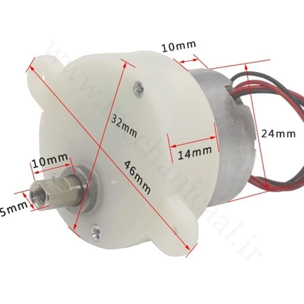 موتور DC گیربکس دار مدل JS30 موتور DC گیربکس دار