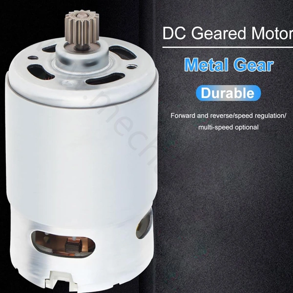 موتور Dc مدل RS550 همرا با چرخ دنده (موتور دریل شارژی) موتور Dc مدل RS550