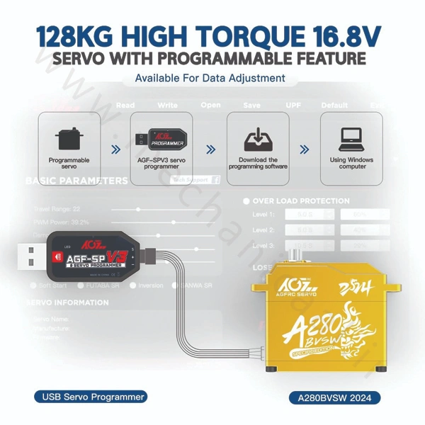 سرو موتور AGFRC مدل A280BVSW-1 سرو موتور