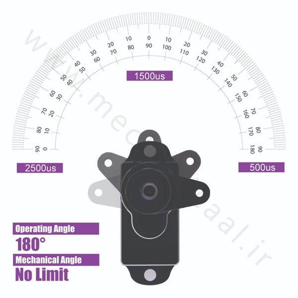 سرو موتور دیجیتال و ژیروسکوپ GY04M V3.5-3 سرو موتور دیجیتال