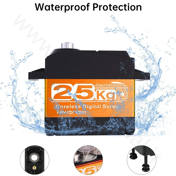 سرو موتور دیجیتال کورلس 25 کیلوگرمی Hiwonder-6 سرو موتور